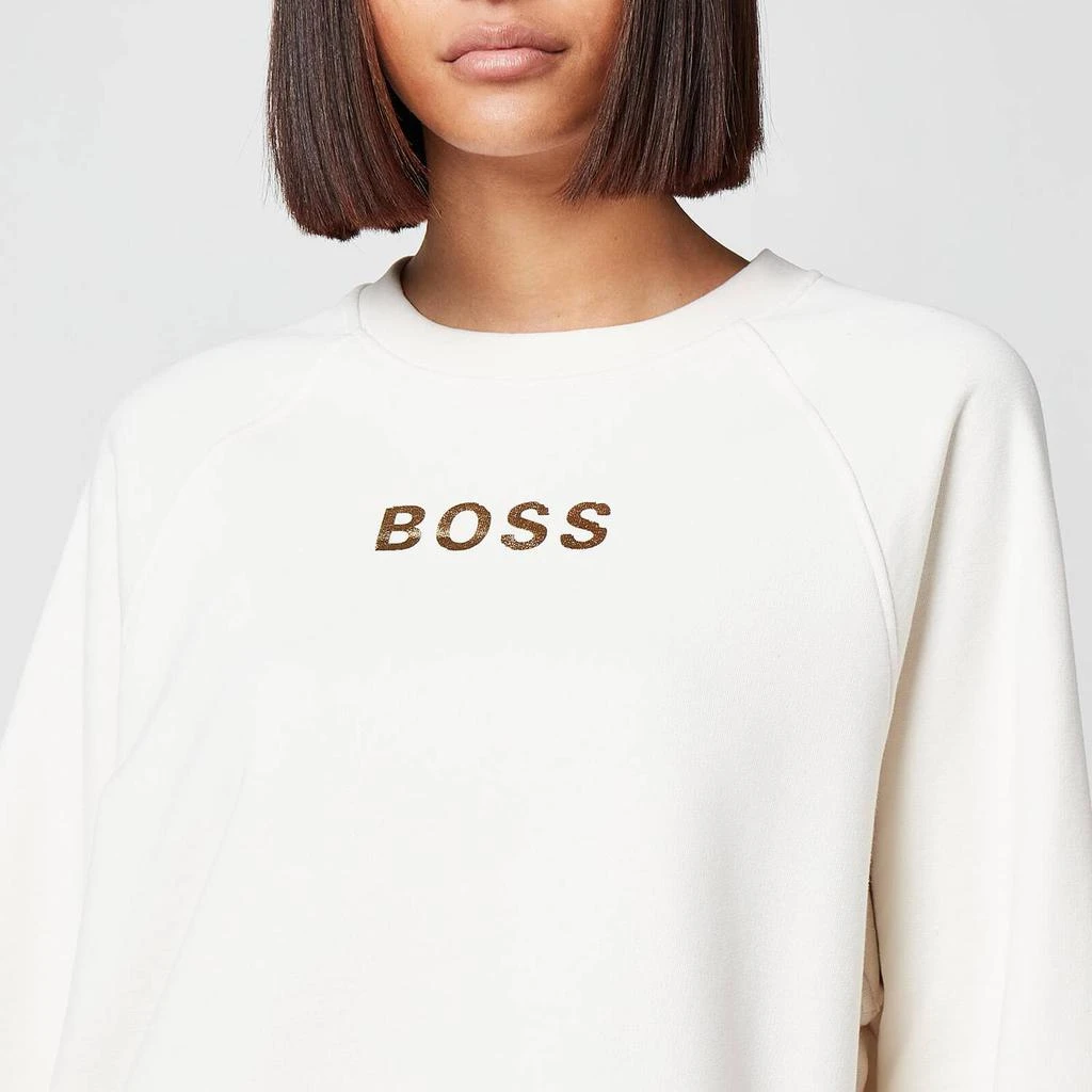 商品Hugo Boss|BOSS Women's Elia Gold Sweatshirt - Open White,价格¥543,第3张图片详细描述