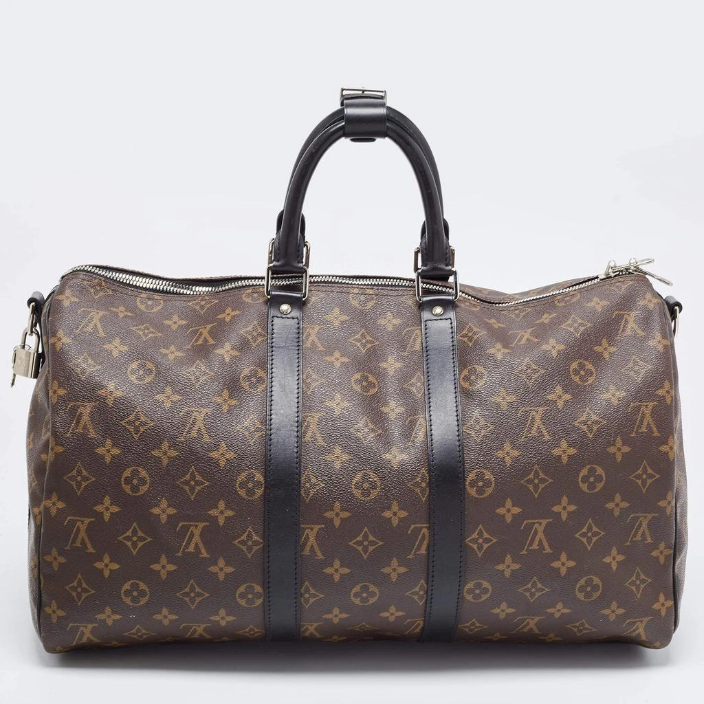 商品[二手商品] Louis Vuitton|Louis Vuitton Brown Canvas Monogram Keepall Bandouliere 45 Duffel Bag,价格¥17034,第1张图片