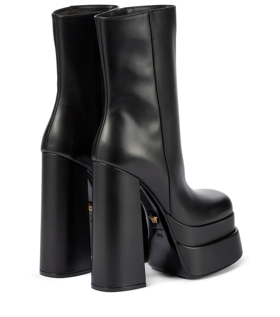 商品Versace|Intrico皮革厚底及踝靴,价格¥8847,第5张图片详细描述