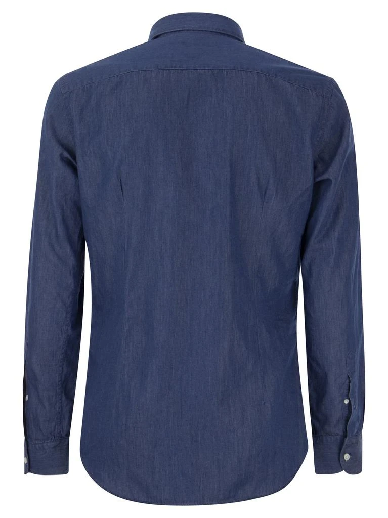 商品FAY|Denim Shirt With French Collar,价格¥1124,第2张图片详细描述