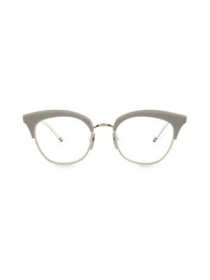 商品Thom Browne|51MM Round Clubmaster Eyeglasses,价格¥2491,第1张图片