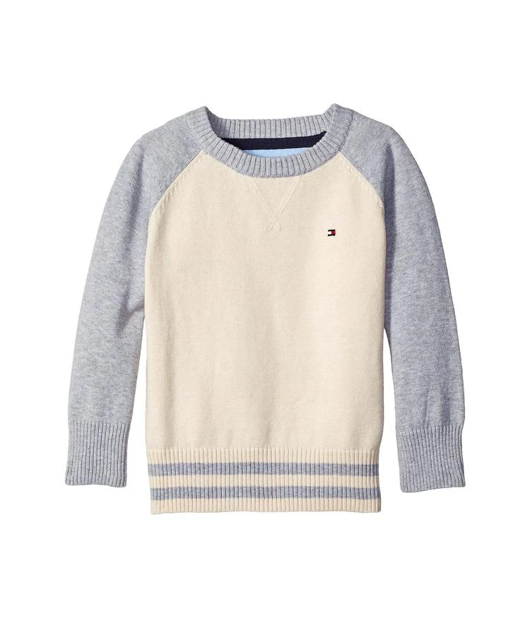 商品Tommy Hilfiger|Daryl Raglan Crew Neck Sweater (Toddler/Little Kids),价格¥226,第1张图片