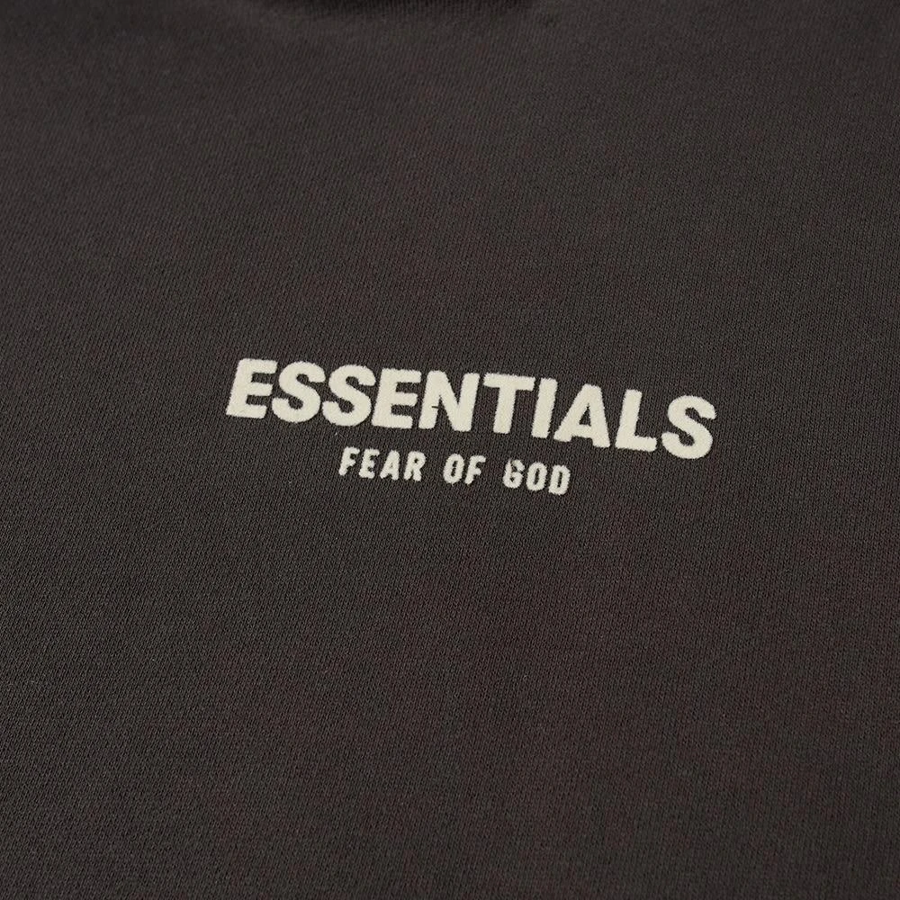 商品Essentials|Fear of God ESSENTIALS Logo Relaxed Hoody - Iron,价格¥627,第3张图片详细描述