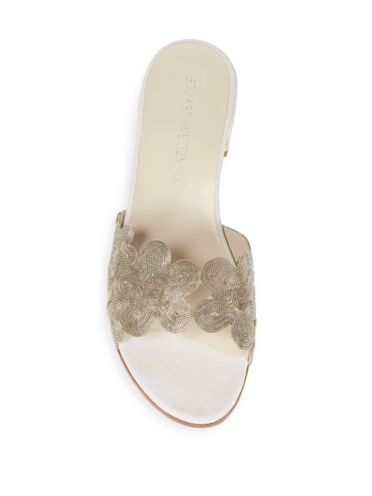商品Stuart Weitzman|June Florette Floral Slides,价格¥1180,第4张图片详细描述