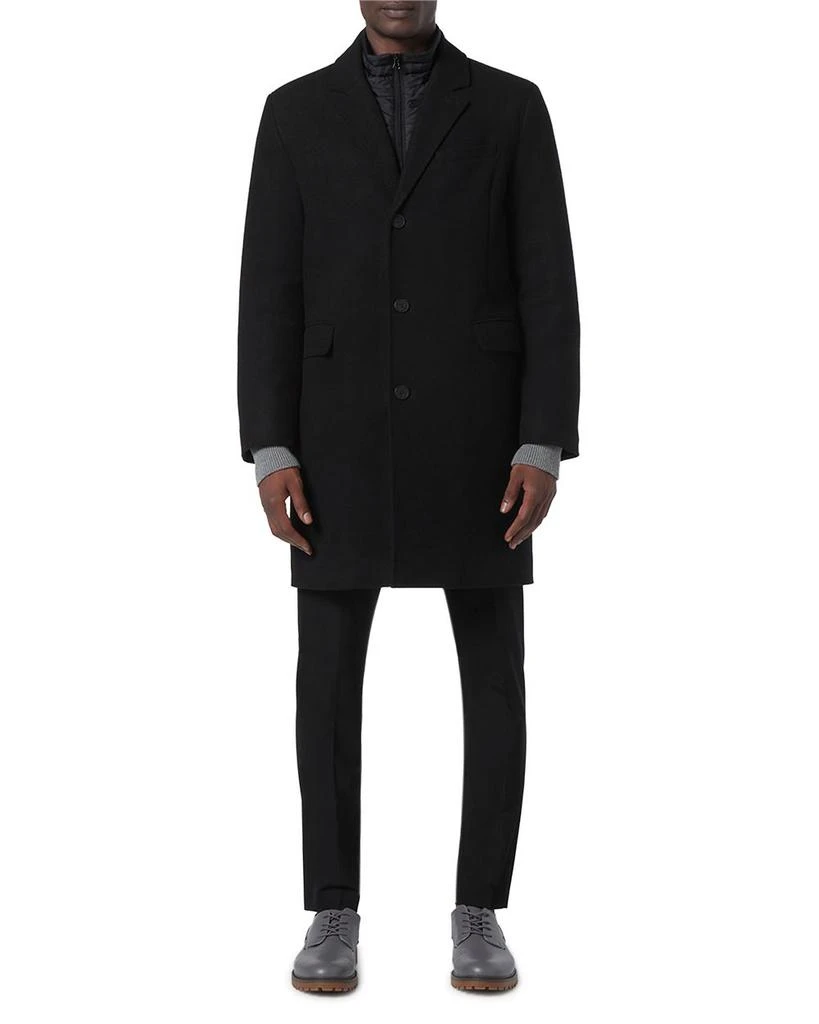 商品Andrew Marc|Sheffield Slim Fit Single Breasted Overcoat,价格¥1834,第1张图片