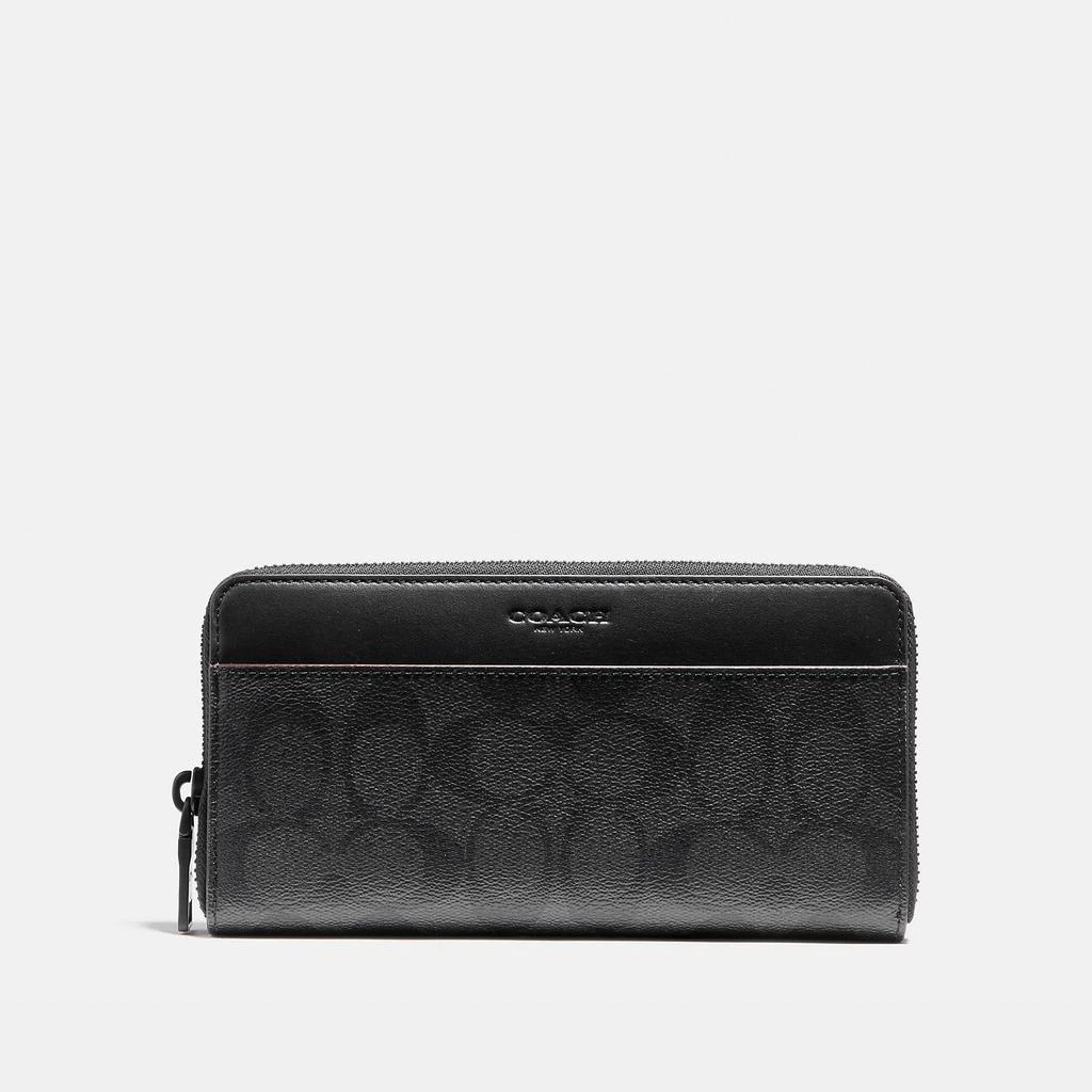 商品Coach|Coach Outlet Accordion Wallet In Signature Canvas,价格¥762,第1张图片