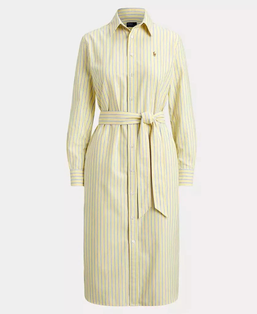 Women's Belted Cotton Oxford Shirtdress 商品