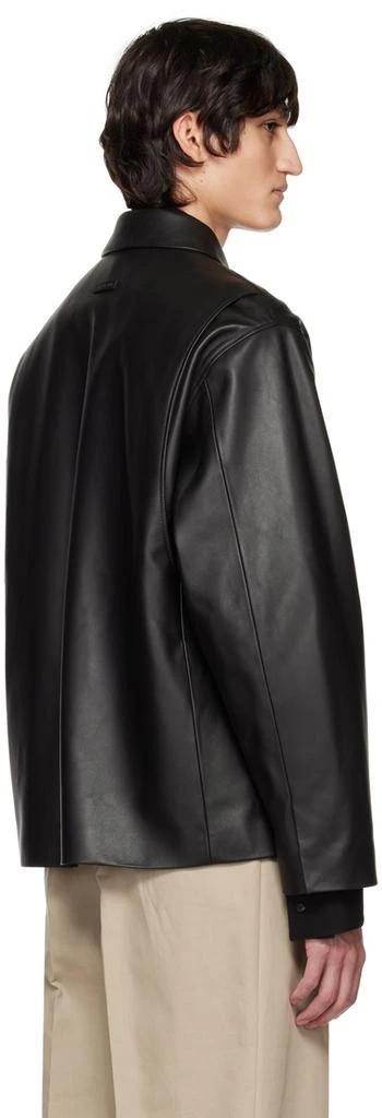 商品Fear of god|Black Relaxed Leather Jacket,价格¥28399,第3张图片详细描述
