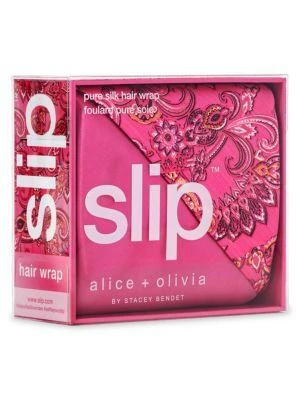 商品Slip|Alice Olivia Print Silk Hair Wrap,价格¥449,第3张图片详细描述