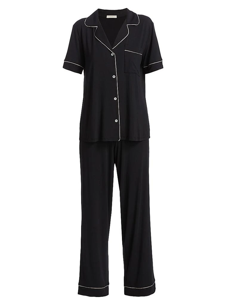 商品Eberjey|Gisele Short-Sleeve Top & Pants Pajama Set,价格¥1166,第1张图片