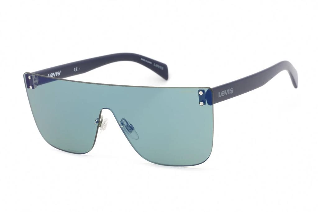 商品Levi's|Levi's Unisex Sunglasses - Green Blue Mirror Lens Shield Frame | LV 1001/S 01ED HZ,价格¥207,第1张图片