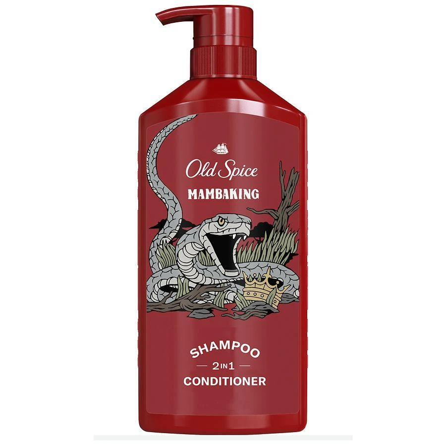 商品Old Spice|MambaKing 2 in1 Men's Shampoo and Conditioner Sensual plum and berry swirled,价格¥65,第1张图片