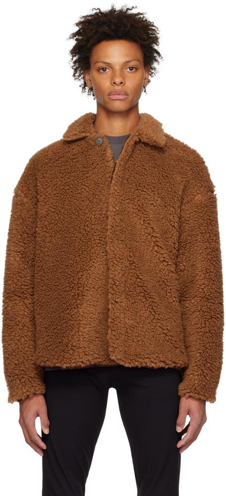 棕色 Teddy 夹克商品第1张图片规格展示