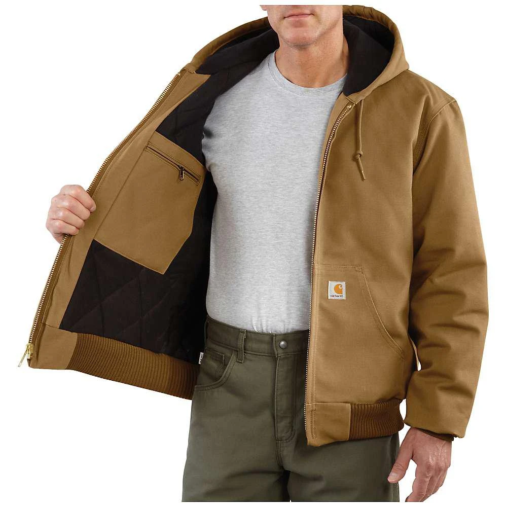 商品Carhartt|Men's Quilted Flannel Lined Duck Active Jacket,价格¥616,第1张图片详细描述