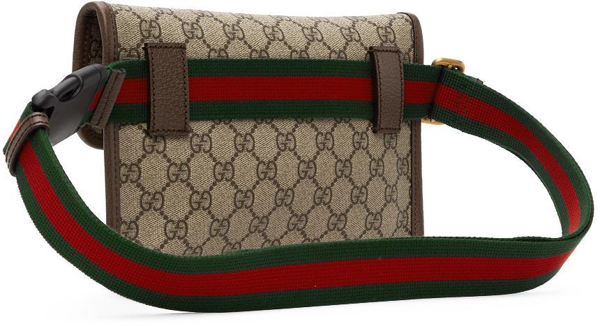 商品Gucci|驼色 Neo Vintage GG Supreme 腰包,价格¥9533,第5张图片详细描述