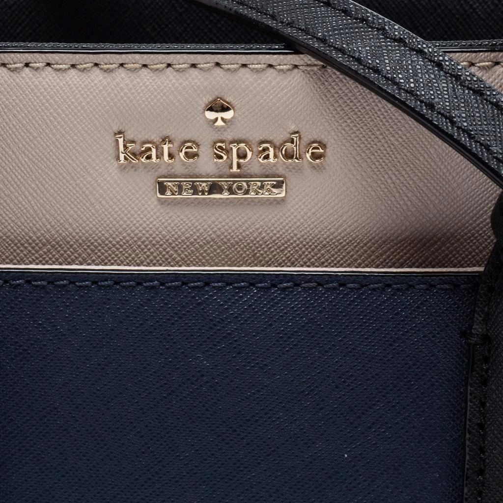 商品[二手商品] Kate Spade|Kate Spade Navy Blue/Off White Saffiano Leather Cameron Street Colorblock Tote,价格¥1168,第5张图片详细描述