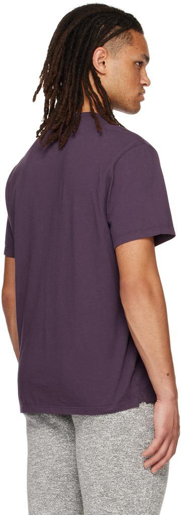 商品Vince|Purple Garment Dye T-Shirt,价格¥719,第5张图片详细描述