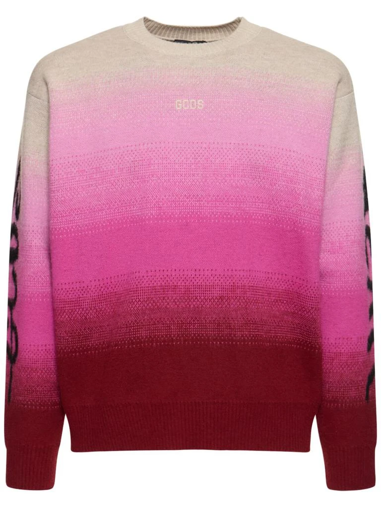 商品GCDS|Brushed Degradé Virgin Wool Knit Sweater,价格¥2050,第1张图片