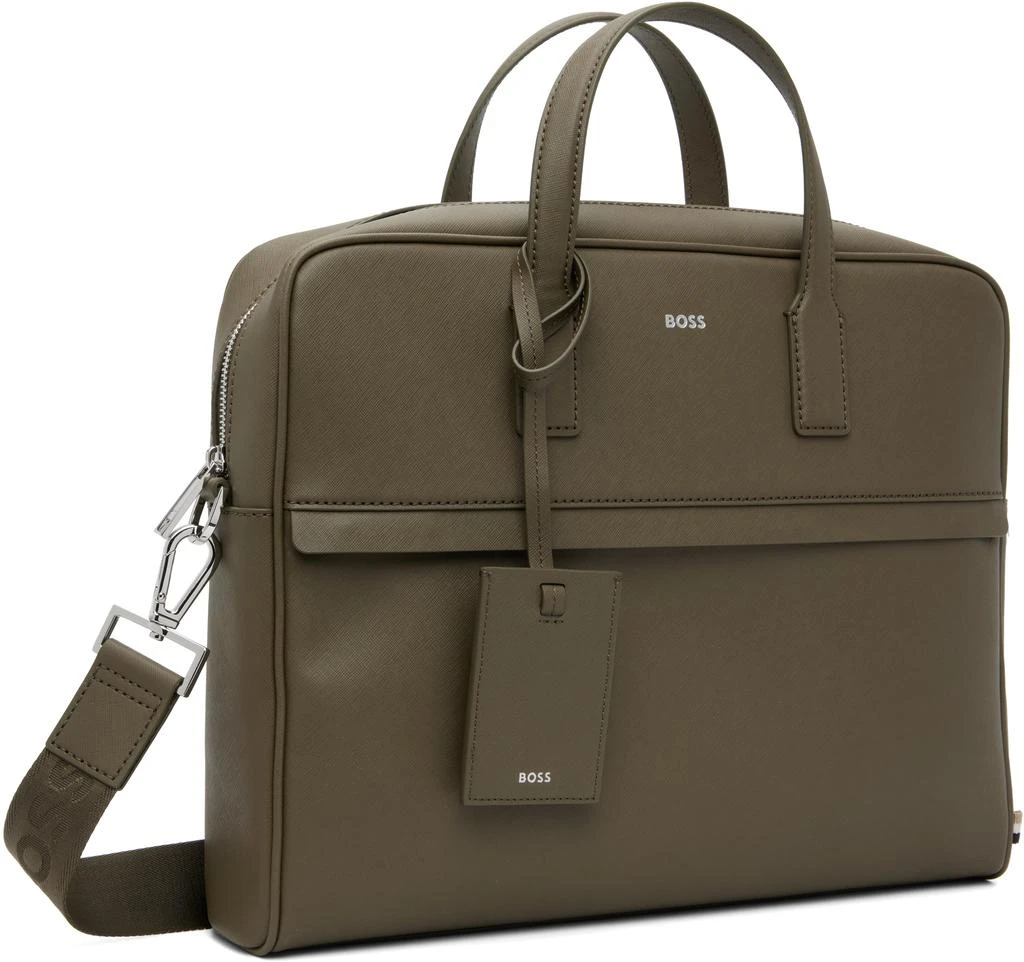 商品Hugo Boss|Green Logo Detail Document Briefcase,价格¥2520,第2张图片详细描述