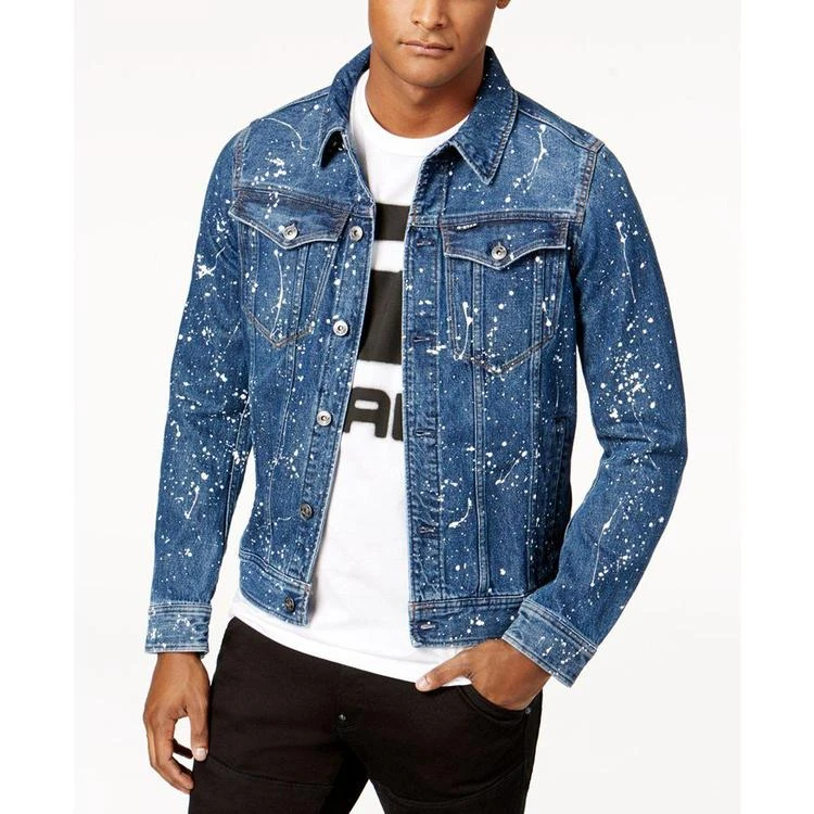 商品G-Star|G-Star RAW Men's Paint-Splattered Denim Jacket, Created for Macy's,价格¥856,第2张图片详细描述