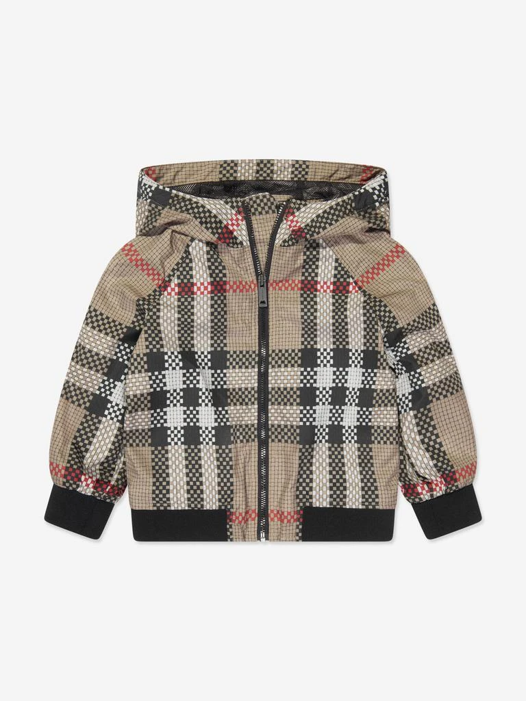 商品Burberry|Baby Boys Mini Troy Zip Up in Archive Beige Check,价格¥3944,第1张图片