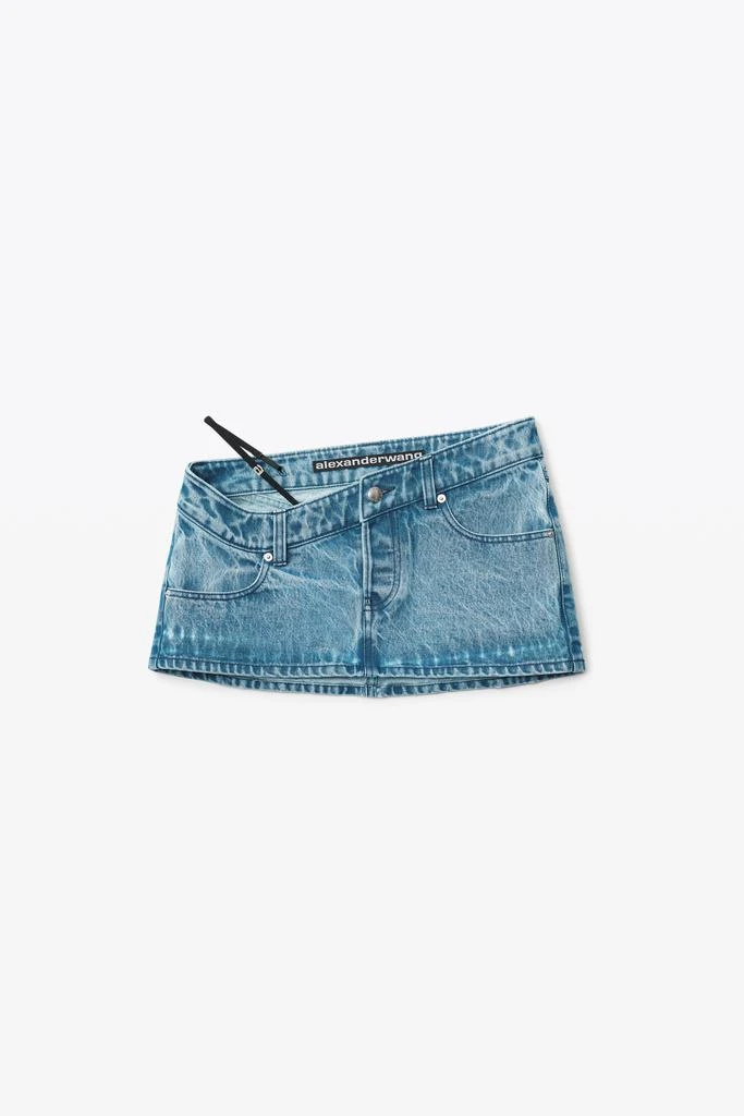 商品Alexander Wang|DIAMANTE A CHARM MINI SKIRT IN DENIM,价格¥1249,第3张图片详细描述