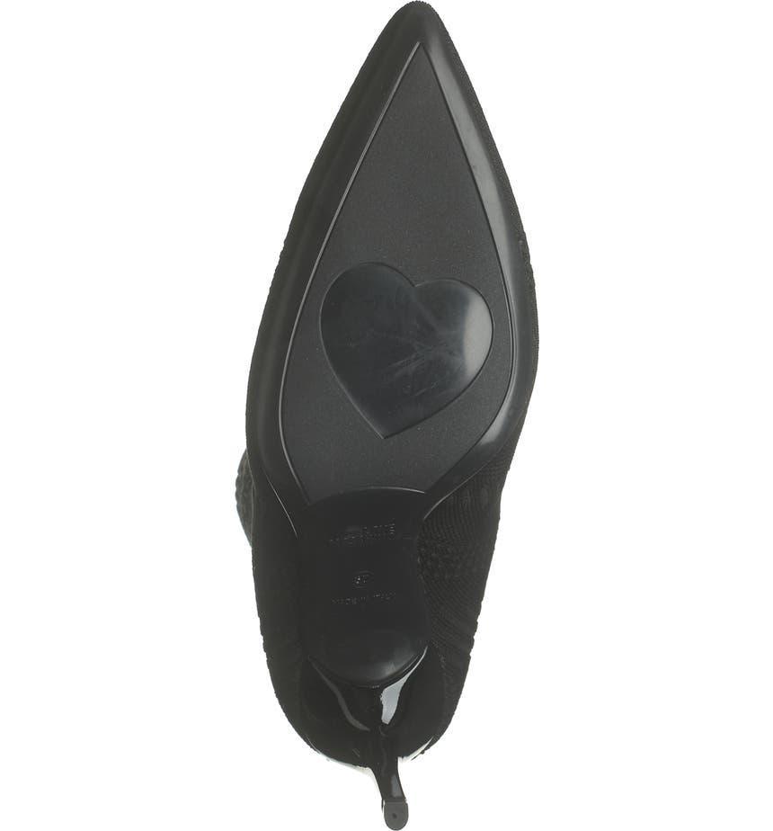 商品Moschino|Pointed Toe Stiletto Bootie,价格¥1766,第7张图片详细描述