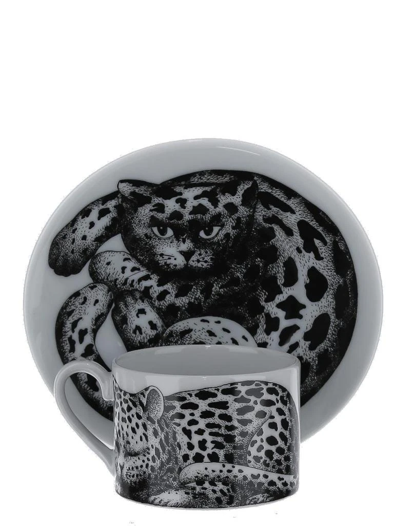 商品FORNASETTI|Fornasetti High Fidelity Graphic Printed Tea Cup,价格¥1681,第1张图片