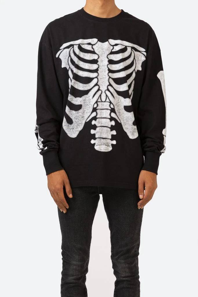 商品MNML|Skeleton L/S Tee - Black,价格¥211,第1张图片