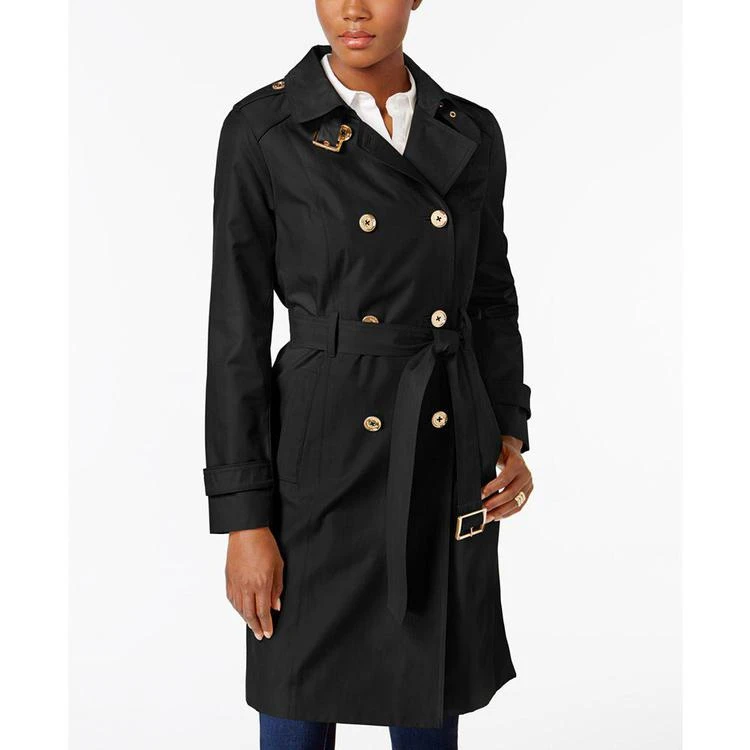 商品Michael Kors|MICHAEL  Double-Breasted Trench Coat, Created for Macy's,价格¥973,第3张图片详细描述