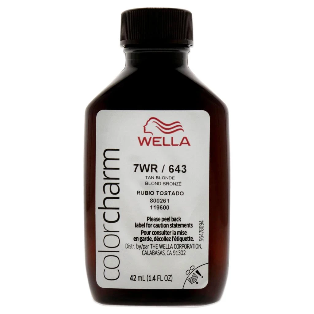 商品Wella|Color Charm Permanent Liquid Haircolor - 643 7WR Tan Blonde by  for Unisex - 1.4 oz Hair Color,价格¥131,第2张图片详细描述