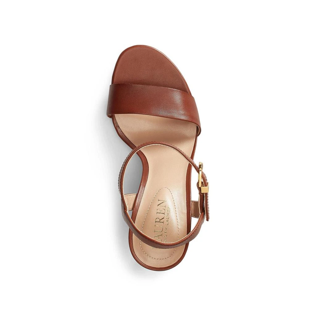商品Ralph Lauren|Gwen Leather Sandal,价格¥939,第3张图片详细描述