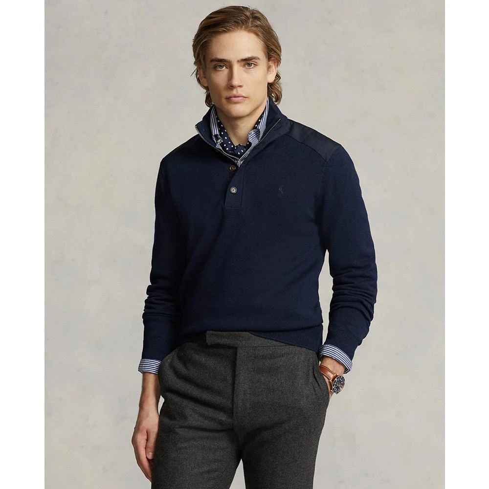 商品Ralph Lauren|Men's Cotton Hybrid Sweater,价格¥912,第1张图片