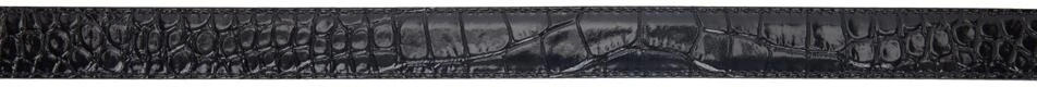 商品Balenciaga|Black Croc Thin BB Belt,价格¥3414,第2张图片详细描述
