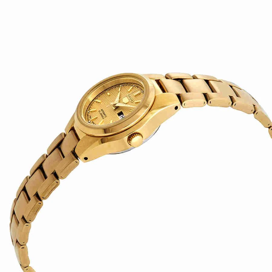 商品Seiko|Series 5 Automatic Gold Dial Ladies Watch SYMC18,价格¥870,第2张图片详细描述