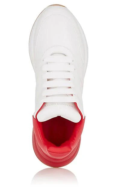 商品Alexander McQueen|Oversized-Sole Leather 运动鞋,价格¥2022,第4张图片详细描述