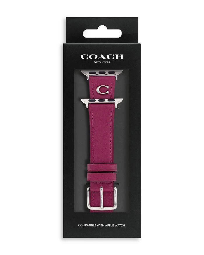 商品Coach|Apple Watch® Leather Strap, 38-41mm,价格¥704,第3张图片详细描述
