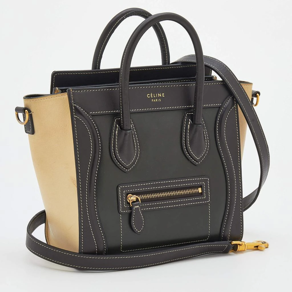 商品[二手商品] Celine|Celine Tri-Color Leather Nano Luggage Tote,价格¥6930,第3张图片详细描述