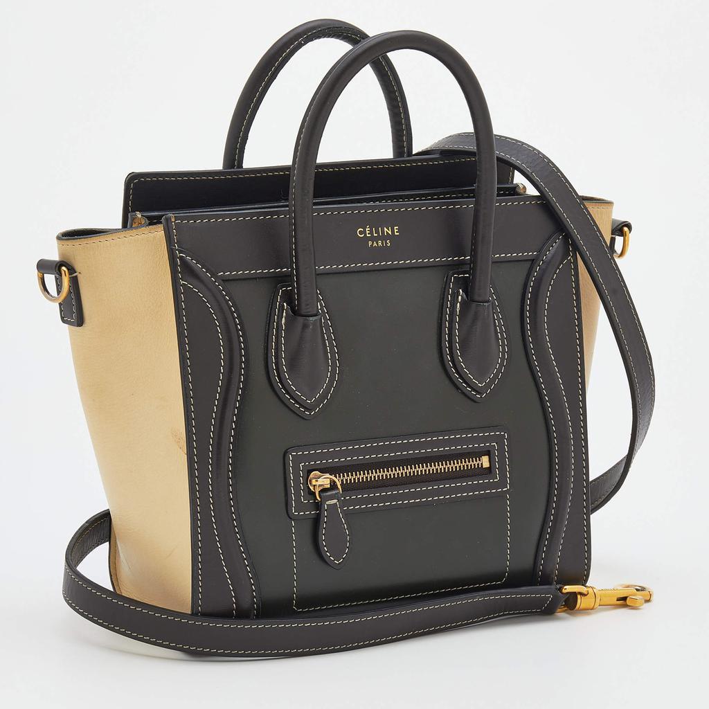 商品[二手商品] Celine|Celine Tri-Color Leather Nano Luggage Tote,价格¥7509,第5张图片详细描述