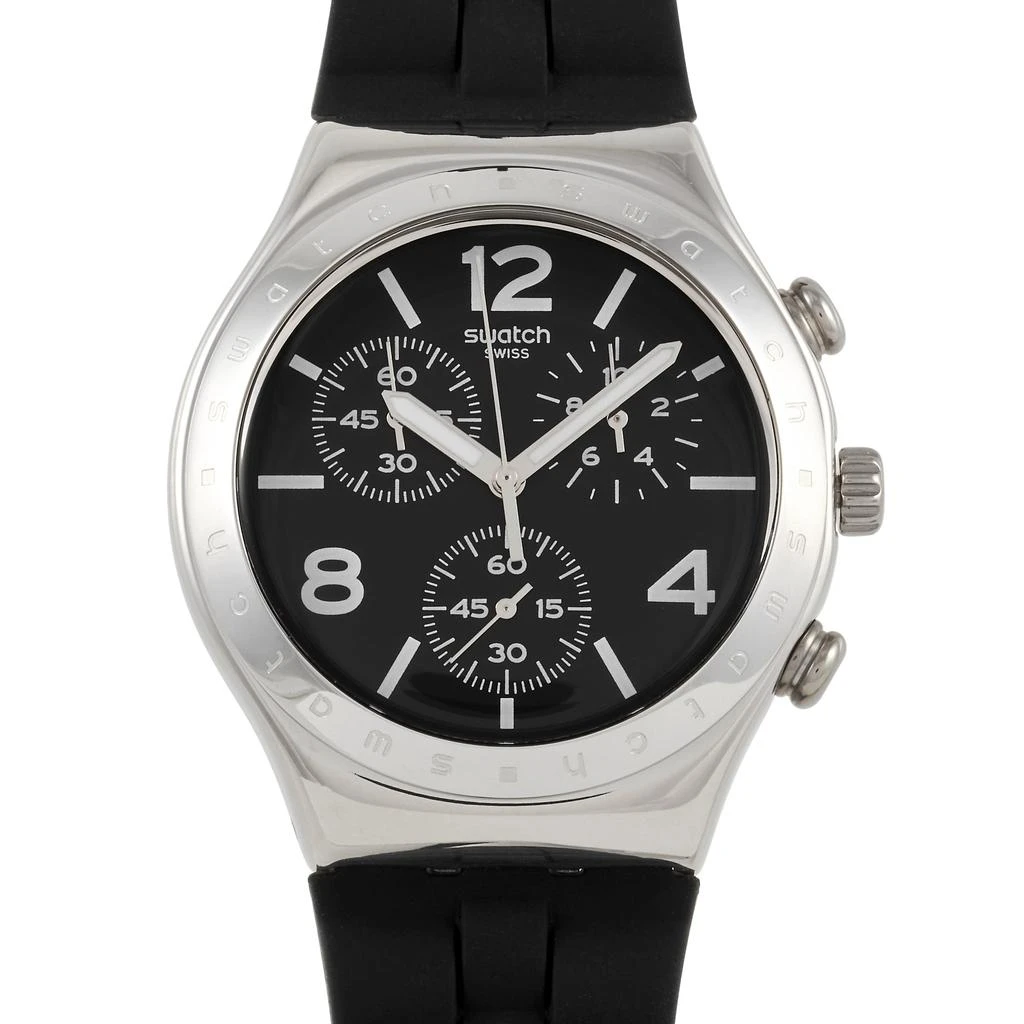 商品[二手商品] Swatch|Swatch Noir De Bienne Chronograph Black Watch YCS116,价格¥891,第1张图片