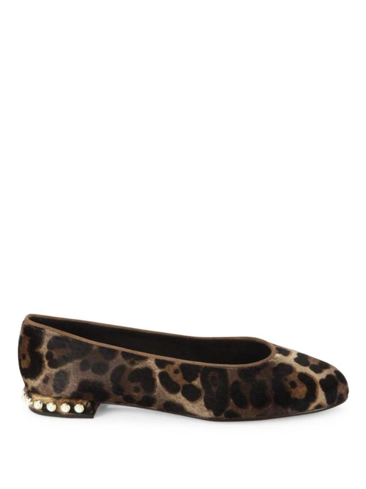 商品Stuart Weitzman|Chicpearl Leopard Print Calf Hair Ballet Flats,价格¥1425,第5张图片详细描述