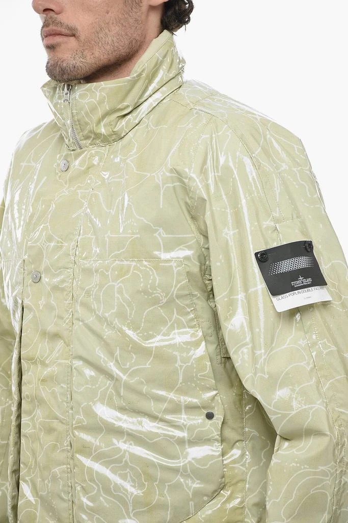 商品Stone Island|Stone Island Painted Cotton Windproof Jacket with Removable Padded Vest,价格¥7574,第3张图片详细描述