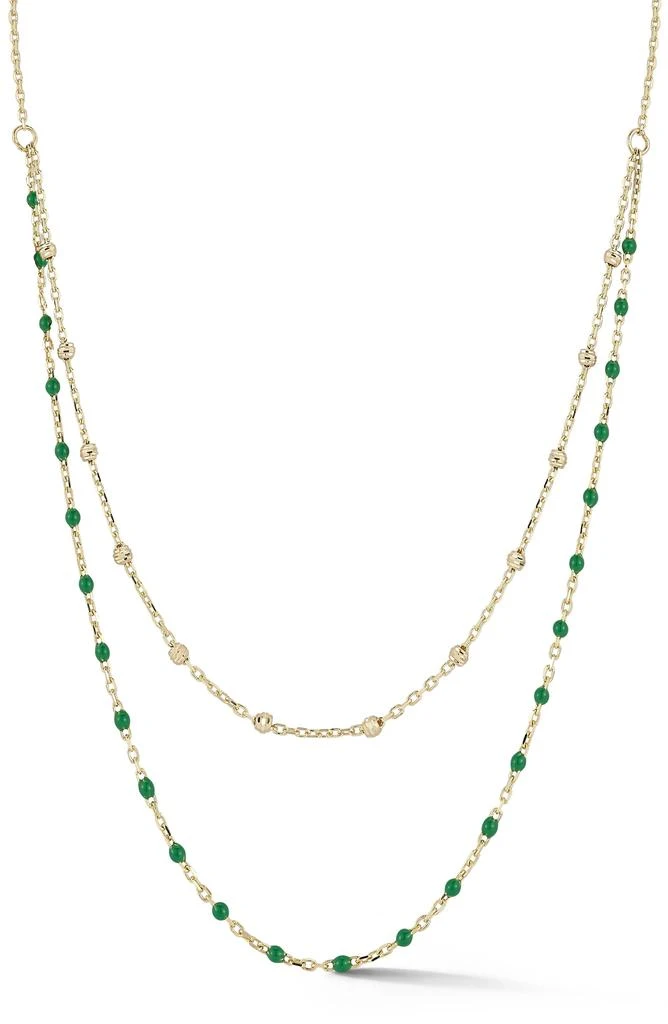 商品Ember Fine Jewelry|Enamel Layered Chain Necklace,价格¥3522,第1张图片