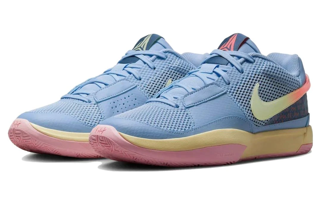 商品[国内直发] NIKE|Ja 1 莫兰特1代 \"Day One\" 时尚百搭 低帮 篮球鞋 男款 蓝黄,价格¥2039,第4张图片详细描述
