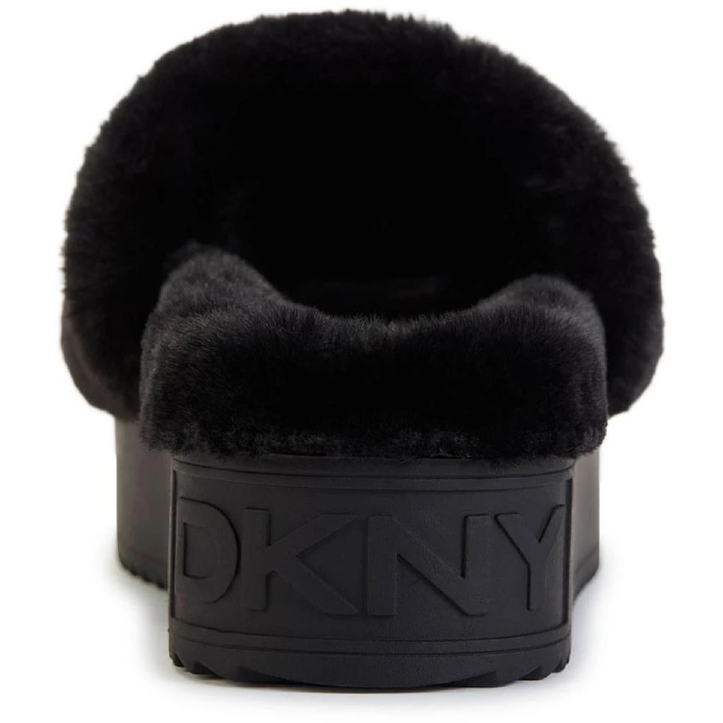 商品DKNY|DKNY Womens Palz Faux Fur Fluorescent Slide Slippers,价格¥266,第5张图片详细描述