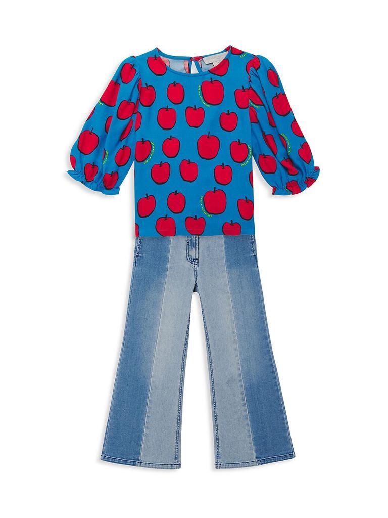 商品Stella McCartney|Little Girl's & Girl's Apple Print Blouse,价格¥955,第4张图片详细描述