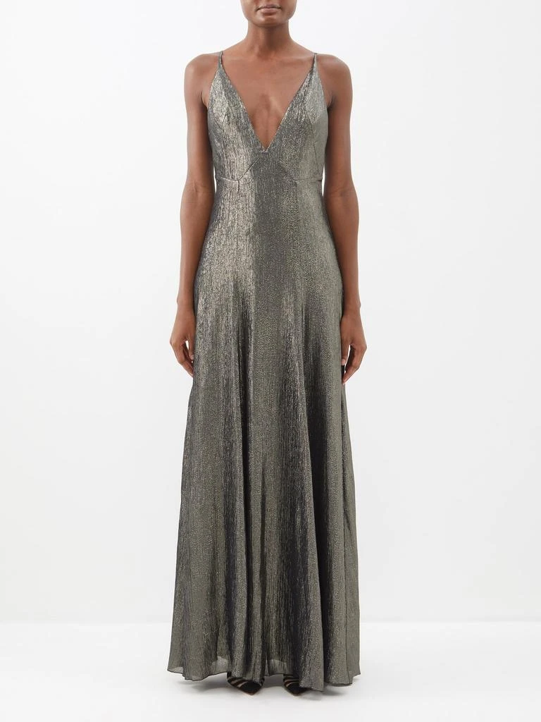 商品The Vampire's Wife|The Hustler wool-blend lamé gown,价格¥6524,第1张图片