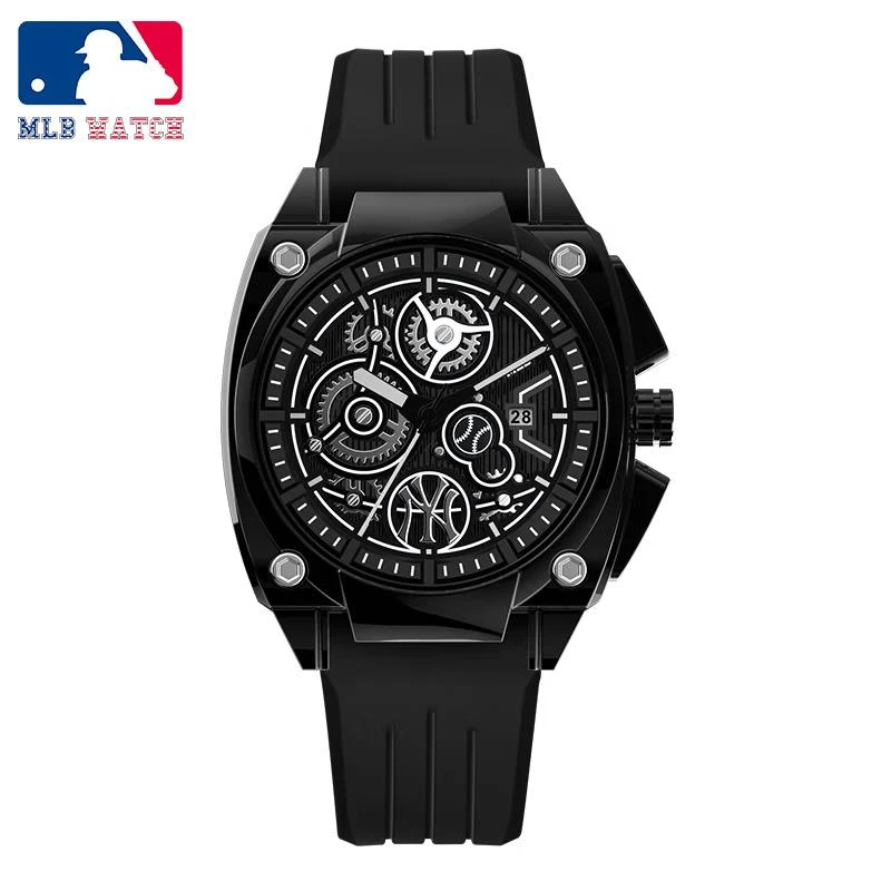 商品[国内直发] MLB|简约百搭手表运动夜光男女石英表MLB-NY22061-BP7,价格¥469,第1张图片