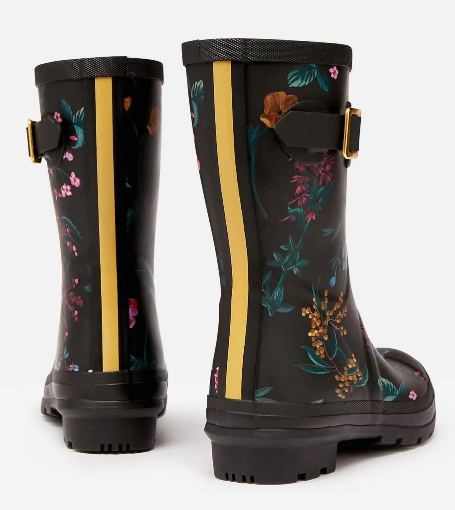 商品Joules|Molly Mid-Height Rain Boots in Black Botanic,价格¥443,第4张图片详细描述