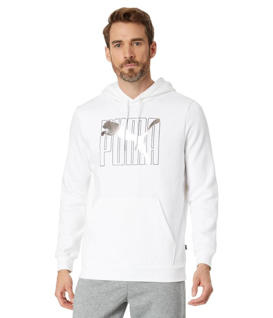 商品Puma|Essentials+ Logo Lab Holiday Pullover Hoodie,价格¥299,第1张图片